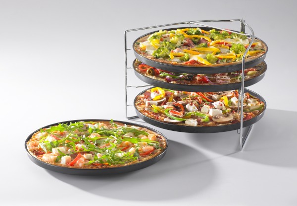 BELLA ITALIA Pizza Backset 5-teiliges Pizzablech-Set 736508