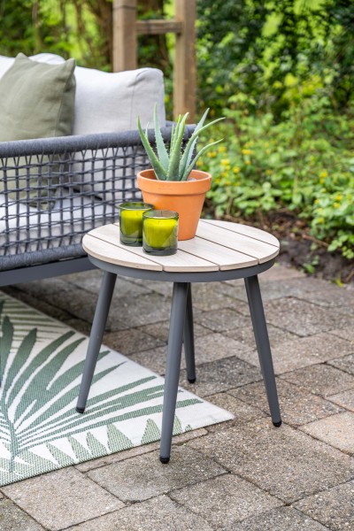 MARGRIET Loungetisch Beistelltisch Balkon Nonwood 50cm rund